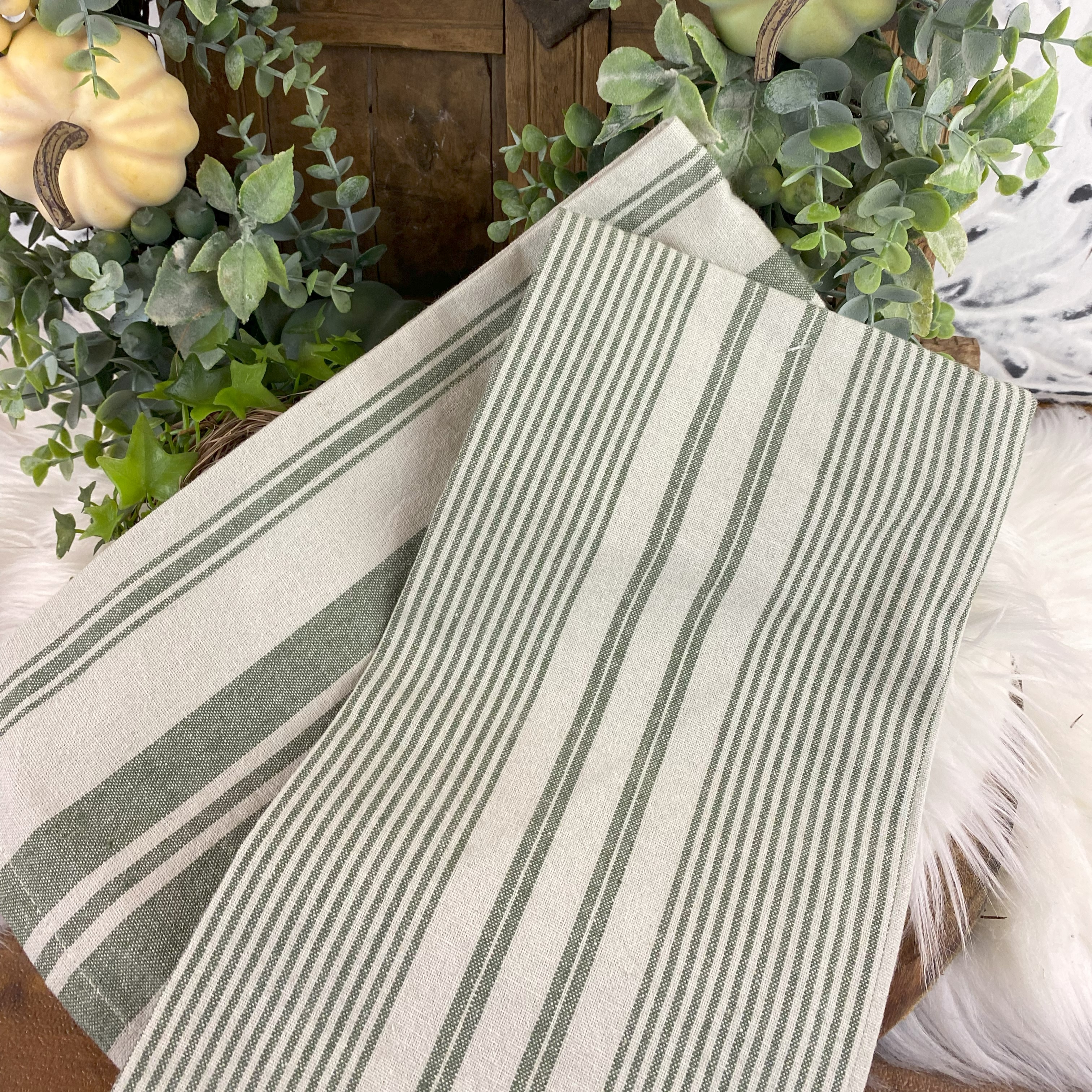 Utierky na riad Stripe Naturel, sada 2 ks 